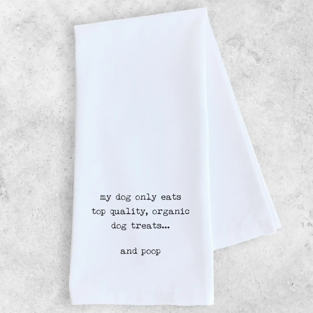 NWT SARCASTIC 100 Percent Cotton White Tea Towel